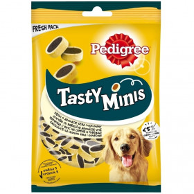 Лакомство за кучета - PEDIGREE TASTYMINIS - парченца със сирене - 140гр.